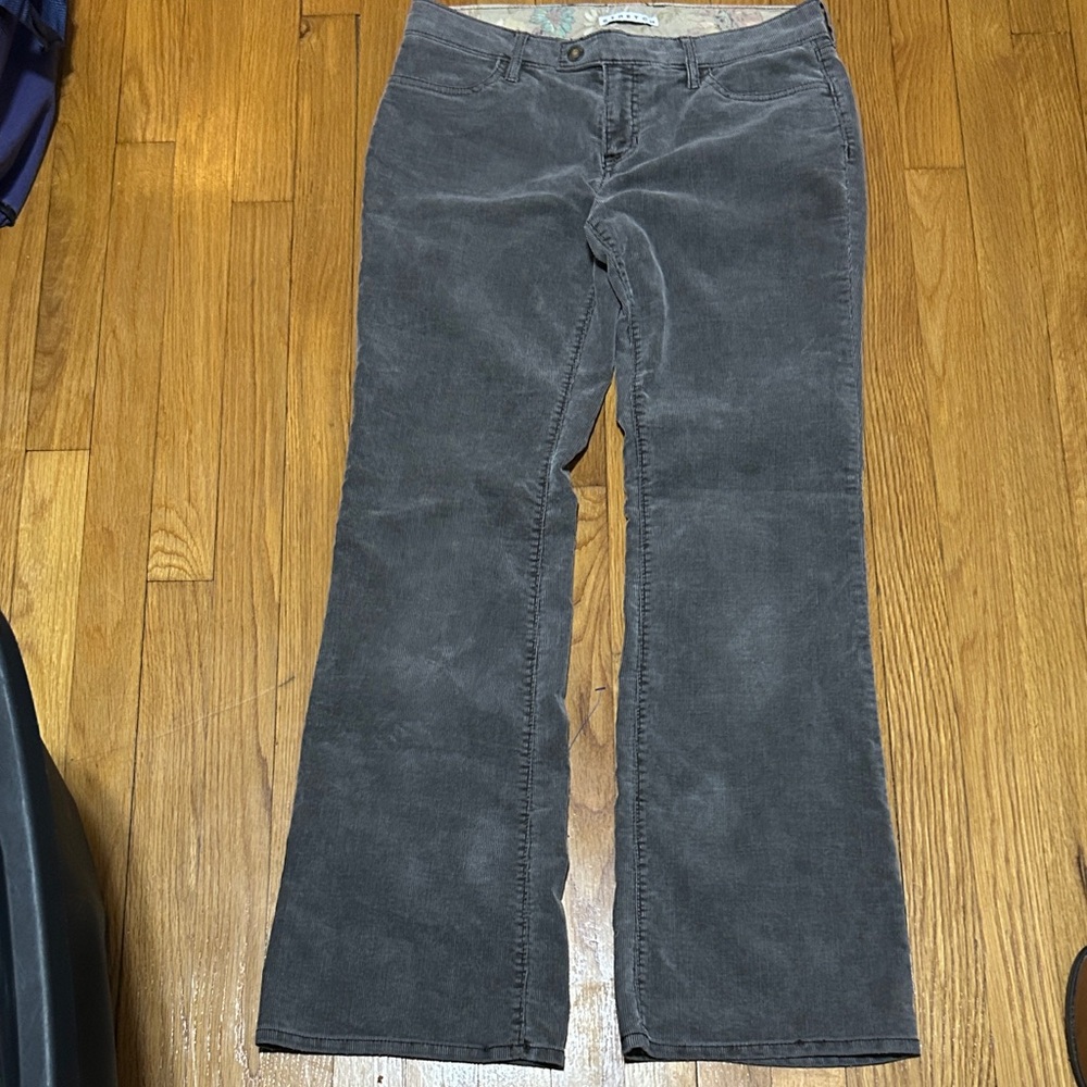 GAP Factory Gray Stretch Corduroy Pants Size 6